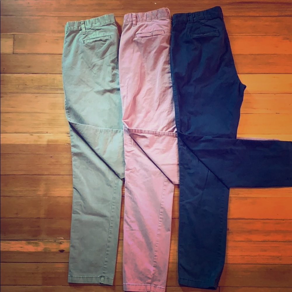 Gap Girlfriend Twill Striped Chinos